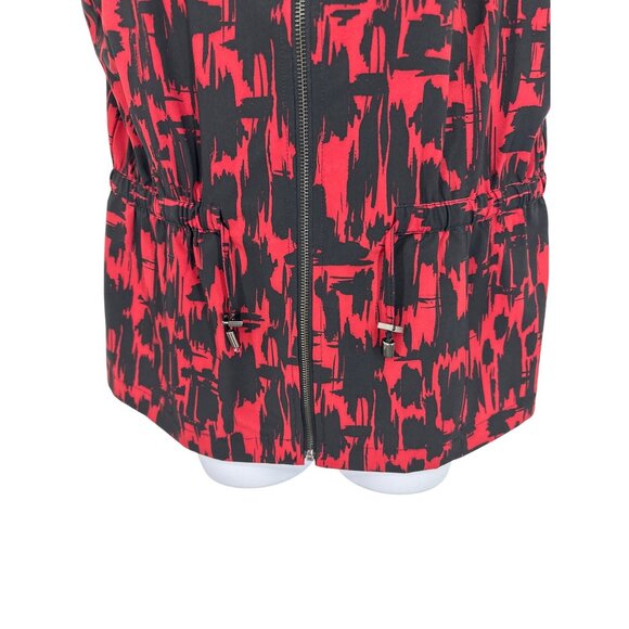 Chicos Weekends Womens Abstract Print Sleeveless Zip-Up Vest Size 1 US M - Picture 2 of 8